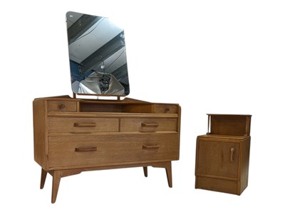 Lot 570 - G-PLAN - BRANDON RANGE - MID CENTURY BEDSIDE & DRESSING TABLE