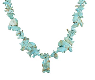 Lot 318 - ZUNI FETISH NECKLACE