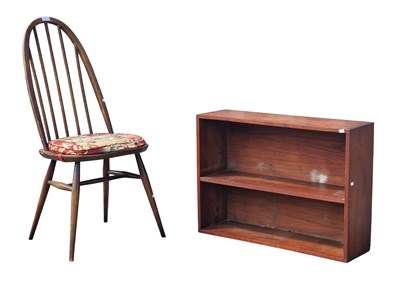 Lot 567 - ERCOL - VINTAGE BEECH & ELM HOOP BACK WINDSOR CHAIR