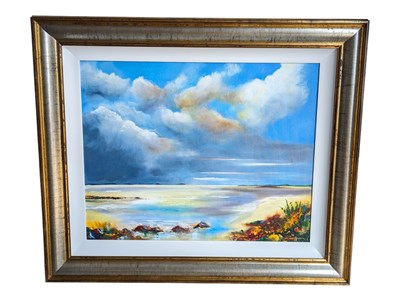 Lot 576 - RAY LOADMAN - 21ST CENTURY SEASCAPE OIL PAINTING ON BOARD
