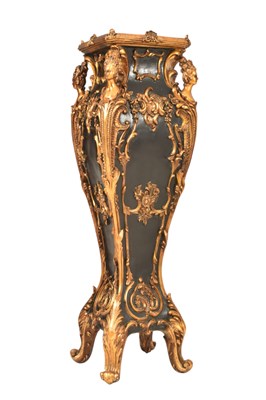 Lot 269 - FRENCH BAROQUE INSPIRED EBONISED & GILT JARDINIERE