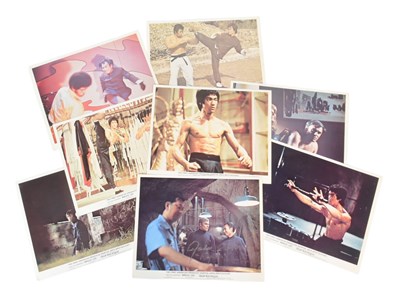Lot 6 - ENTER THE DRAGON (1973) - FULL SET OF LOBBY CARDS (INC. SIGNED)