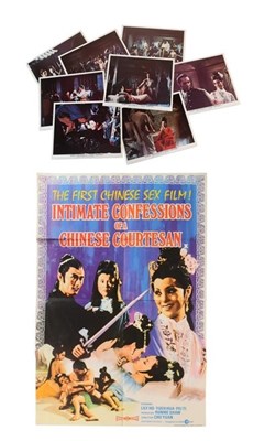 Lot 33 - INIMATE CONFESSIONS OF A CHINESE COURTESAN (1972) ORIGINAL POSTER & LOBBY CARDS