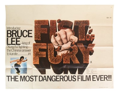 Lot 85 - FIST OF FURY (1972) - MARTIAL ARTS - ORIGINAL BRITISH QUAD
