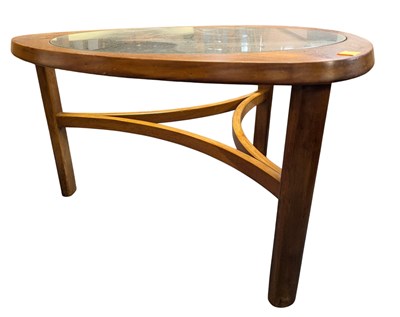 Lot 371 - NATHAN FURNITURE - RETRO MID CENTURY TEAK & GLASS COFFEE TABLE