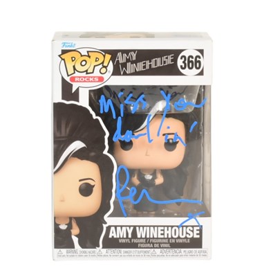 Lot 14 - PETE DOHERTY (THE LIBERTINES) - AUTOGRAPHED AMY WINEHOUSE FUNKO