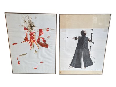 Lot 756 - ALFRED GORDON - TWO 'THE BACCHAE' THEATRE COSTUME DESIGN ARTWORKS