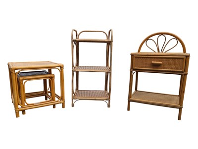 Lot 623 - COLLECTION OF MID CENTURY BAMBOO FURNITURE