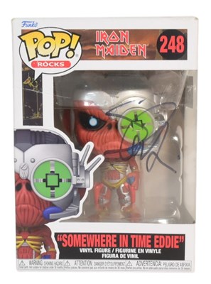 Lot 51 - STEVE HARRIS - IRON MAIDEN - AUTOGRAPHED FUNKO POP FIGURE