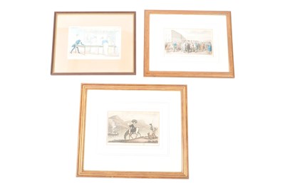 Lot 755 - AFTER THOMAS ROWLANDSON - THREE 19TH CENTURY ENGRAVINGS