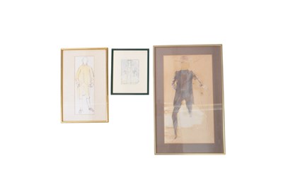 Lot 752 - THREE LATE 20TH CENTURY THEATRE COSTUME DESIGN ARTWORKS