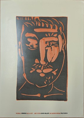 Lot 40 - PICASSO CERAMICS EXHIBITION POSTER AT HOKIN GALLERY, PALM BEACH