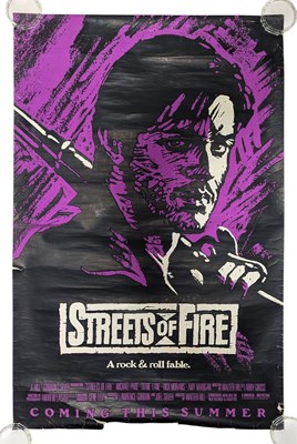 Lot 13 - STREETS OF FIRE A ROCK & ROLL FABLE - 1980S ONE SHEET PROMOTIONAL FILM POSTER