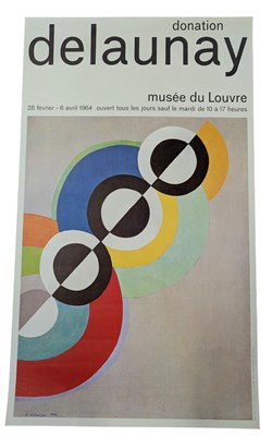 Lot 2 - ROBERT DELAUNAY - DONATION DELAUNAY 1964 MUSEE DE LOUVRE POSTER