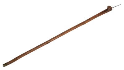 Lot 110 - 19TH CENTURY SELF DEFENCE WALKING STICK WITH CONCEALED BLADE