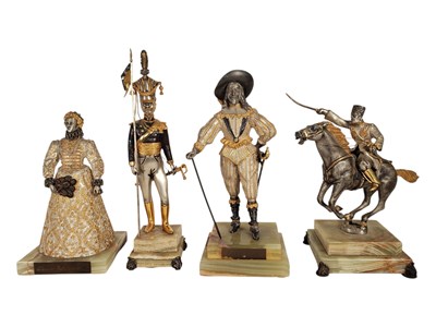 Lot 226 - ANNA DANESIN FOR BIRMINGHAM MINT - FOUR LATE 20TH CENTURY FIGURES