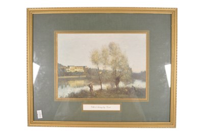 Lot 1031 - AFTER JEAN-BAPTISTE-CAMILLE COROT - 20TH CENTURY 'VILLE D'AVRAY' PRINT
