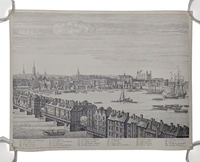 Lot 57 - FIVE PANORAMIC SHEETS AFTER D. & N. BUCK'S PERSPECTIVE VIEWS OF CITIES...