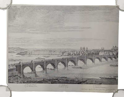 Lot 57 - FIVE PANORAMIC SHEETS AFTER D. & N. BUCK'S PERSPECTIVE VIEWS OF CITIES...
