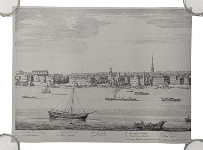 Lot 57 - FIVE PANORAMIC SHEETS AFTER D. & N. BUCK'S PERSPECTIVE VIEWS OF CITIES...