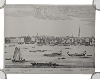 Lot 57 - FIVE PANORAMIC SHEETS AFTER D. & N. BUCK'S PERSPECTIVE VIEWS OF CITIES...
