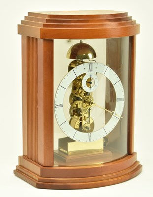 Lot 159 - KIENINGER - VINTAGE GERMAN 24 HOUR SKELETON MANTEL CLOCK