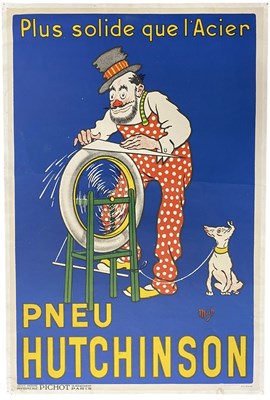 Lot 83 - PNEU - REPRODUCTION ADVERTISING POSTER FEATURING ARTWORK FROM MICH
