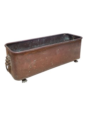 Lot 209 - 19TH / EARLY 20TH CENTURY TWIN HANDLED COPPER PLANTER