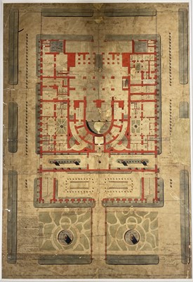 Lot 15 - 19TH CENTURY ARCHITECTURAL SKETCH FOR PALAIS ROYAL'S THEATRE