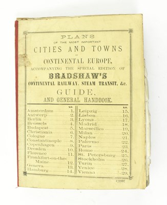 Lot 234 - EUROPE. 1907 BRADSHAW'S PLANS OF THE CITIES OF CONTINENTAL EUROPE