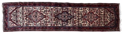 Lot 368 - 20TH CENTURY NORTH WEST PERSIAN HAMADAN RUNNER RUG