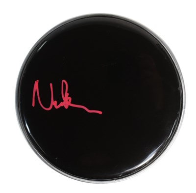 Lot 141 - NICK MASON - PINK FLOYD - AUTOGRAPHED DRUM HEAD