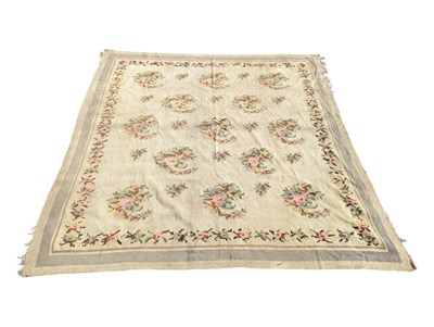 Lot 782 - 19TH CENTURY VICTORIAN PETITE NEEDLEPOINT RUG