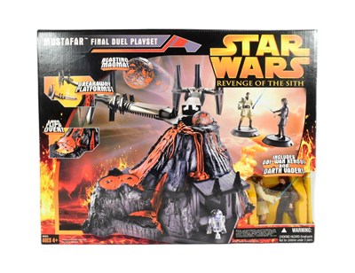 Lot 98 - STAR WARS - REVENGE OF THE SITH MUSTAFAR PLAYSET FACTORY SEALED