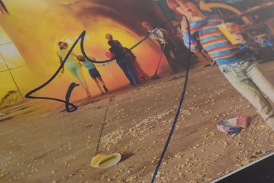 Lot 150 - TRAVIS SCOTT (RAPPER) - ASTRO WORLD - SIGNED VINYL DISPLAY