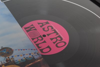 Lot 150 - TRAVIS SCOTT (RAPPER) - ASTRO WORLD - SIGNED VINYL DISPLAY