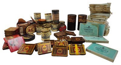 Lot 124 - TOBACCIANA. COLLECTION OF APPROX. 74 EARLY 20TH CENTURY CIGARETTE TINS WITH CONTENTS