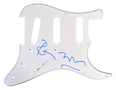 Lot 154 - THE ROLLING STONES - RONNIE WOOD - AUTOGRAPHED SCRATCH PLATE