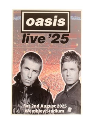 Lot 113 - ANDY BELL - OASIS - OASIS LIVE 2025 - SIGNED 8X12" PHOTOGRAPH