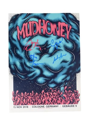 Lot 115 - MUDHONEY (BAND) - AUTOGRAPHED POSTER
