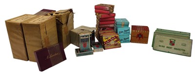 Lot 86 - TOBACCIANA - LARGE COLLECTION OF EARLY 20TH CENTURY & LATER CIGARETTES IN ORIG. CARDBOARD BOXES