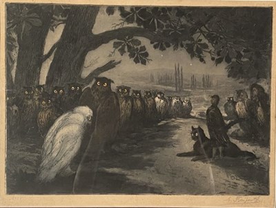 Lot 577 - GUSTAVE FRAIPONT (1849-1923) - LATE 19TH CENTURY COLOUR ENGRAVING
