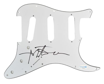 Lot 42 - THURSTON MOORE - SONIC YOUTH - AUTOGRAPHED GUITAR SCRATCH PLATE