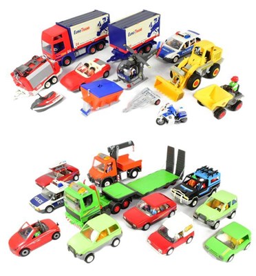 Lot 733 - PLAYMOBIL - COLLECTION OF ASSORTED PLAYMOBIL VEHICLES