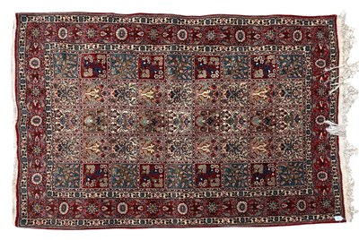 Lot 282 - 20TH CENTURY PERSIAN BAKHTIARI HAND WOVEN WOOL CARPET RUG