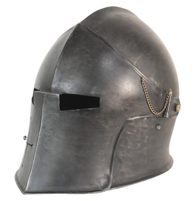 Lot 231 - REENACTMENT MEDIEVAL STYLE BARBUTA HELMET