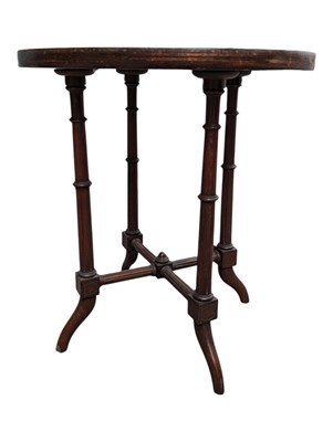Lot 689 - EDWARDIAN MARQUETRY INLAID OCCASIONAL TABLE