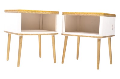 Lot 660 - KRAFT - PAIR OF MID CENTURY LOUIS XVI MANNER BEDSIDES