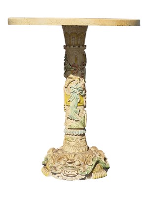 Lot 685 - 20TH CENTURY CAST RESIN SIDE TABLE