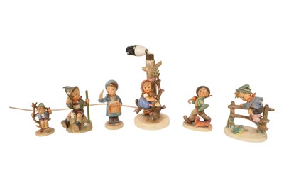 Lot 24 - W. GOEBEL - SIX WEST GERMAN VINTAGE MID CENTURY HUMMEL FIGURES